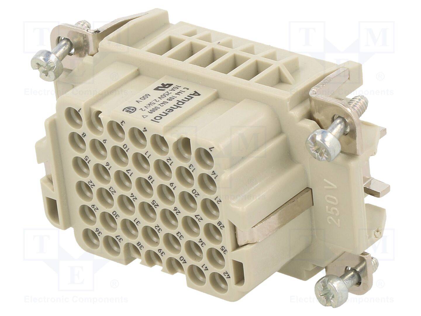 AMPHENOL C146-10B0420009 Connector: HDC; contactinzetstuk; vrouwelijk; 10A; 250V; PIN: 42 - 1 stuk