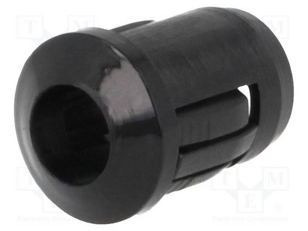 FIX&FASTEN FIX-LED5-3 LED houder; 5mm; eendelig; zwart; UL94V-2; L: 12,5mm; polyamide - 10 stuks