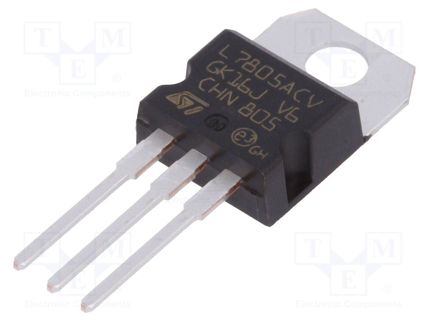 STMicroelectronics L7805ACV IC: spanningsstabilisator; lineair,niet regelbaar; 5V; 1,5A; THT - 1 stuk-0