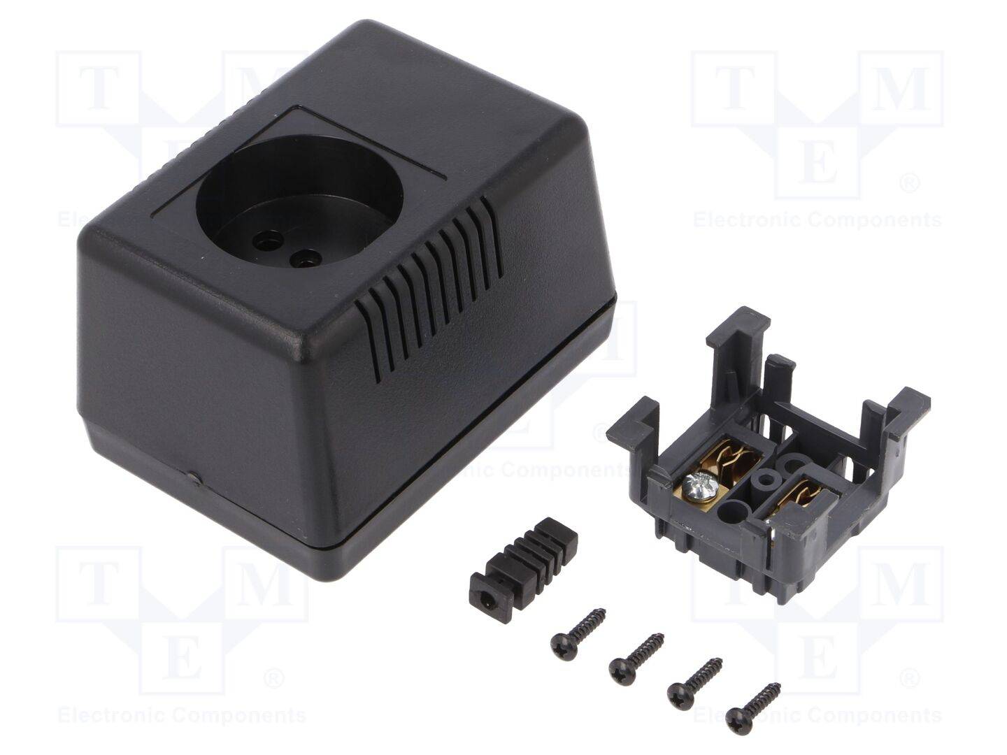 MASZCZYK KM-49C/BK Behuizing: voor voedingseenheid; zonder aarding; X: 65mm; Y: 90mm - 1 stuk-0