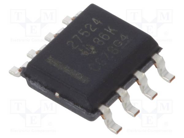 TEXAS INSTRUMENTS UCC27524D IC: driver; low-side,poortcontroller; SO8; -5÷5A; Ch: 2; 4,5÷18VDC - 1 stuk