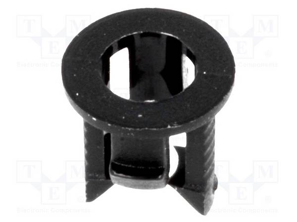 FIX&FASTEN FIX-LED3-7 LED houder; 3mm; eendelig; zwart; UL94V-2; L: 5,6mm; polyamide - 10 stuks