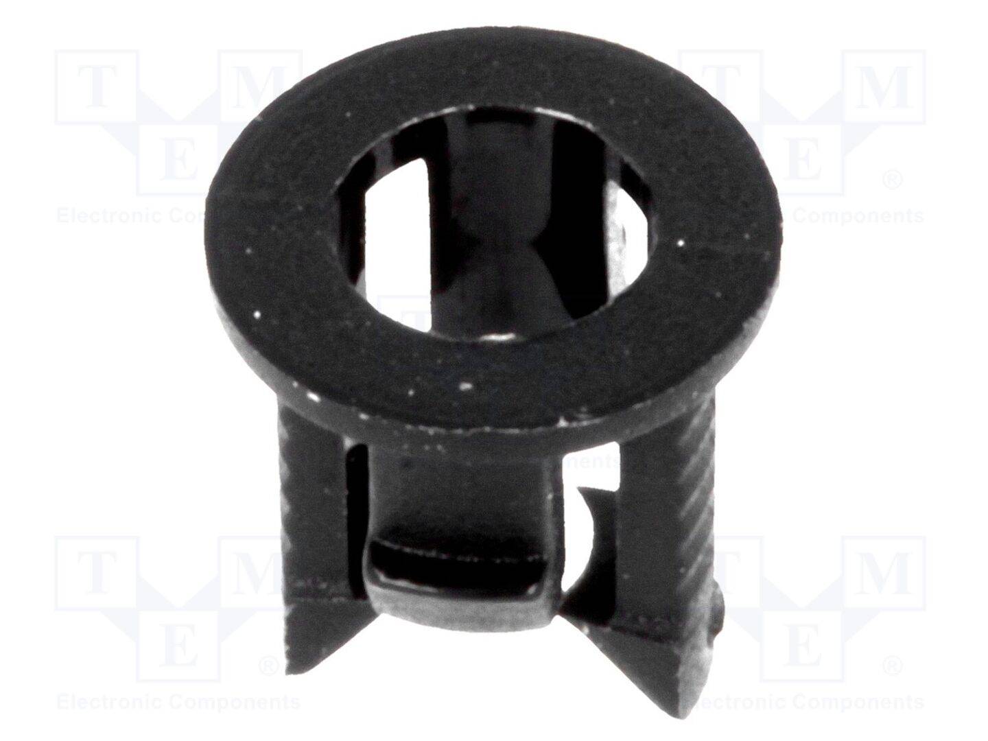 FIX&FASTEN FIX-LED3-7 LED houder; 3mm; eendelig; zwart; UL94V-2; L: 5,6mm; polyamide - 10 stuks-0