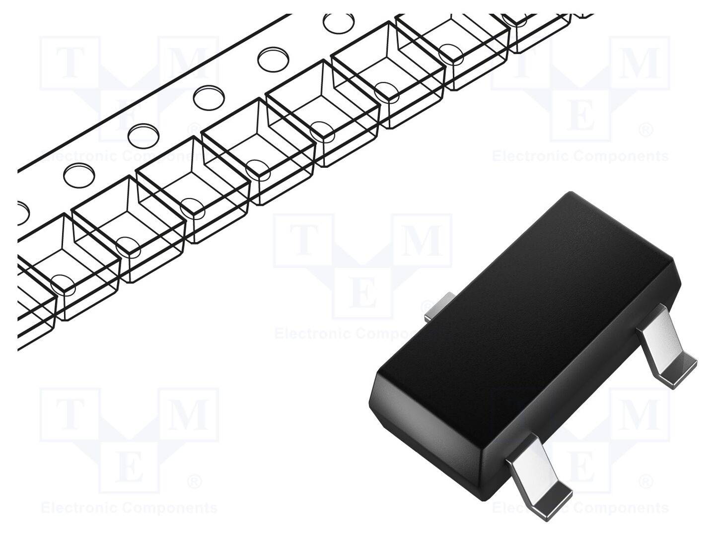 TEXAS INSTRUMENTS REF3320AIDBZR IC: spanning referentiebronnen; 2,048V; ±0,15%; SOT23; rol,band - 1 stuk-0