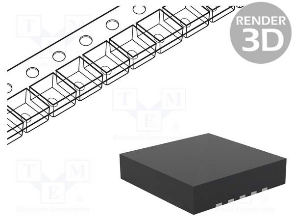 TEXAS INSTRUMENTS BQ24040DSQR IC: PMIC; acculaadregelaar; Iuit: 1A; 4,2V; 1 x Li-Ion / Li-Po - 1 stuk