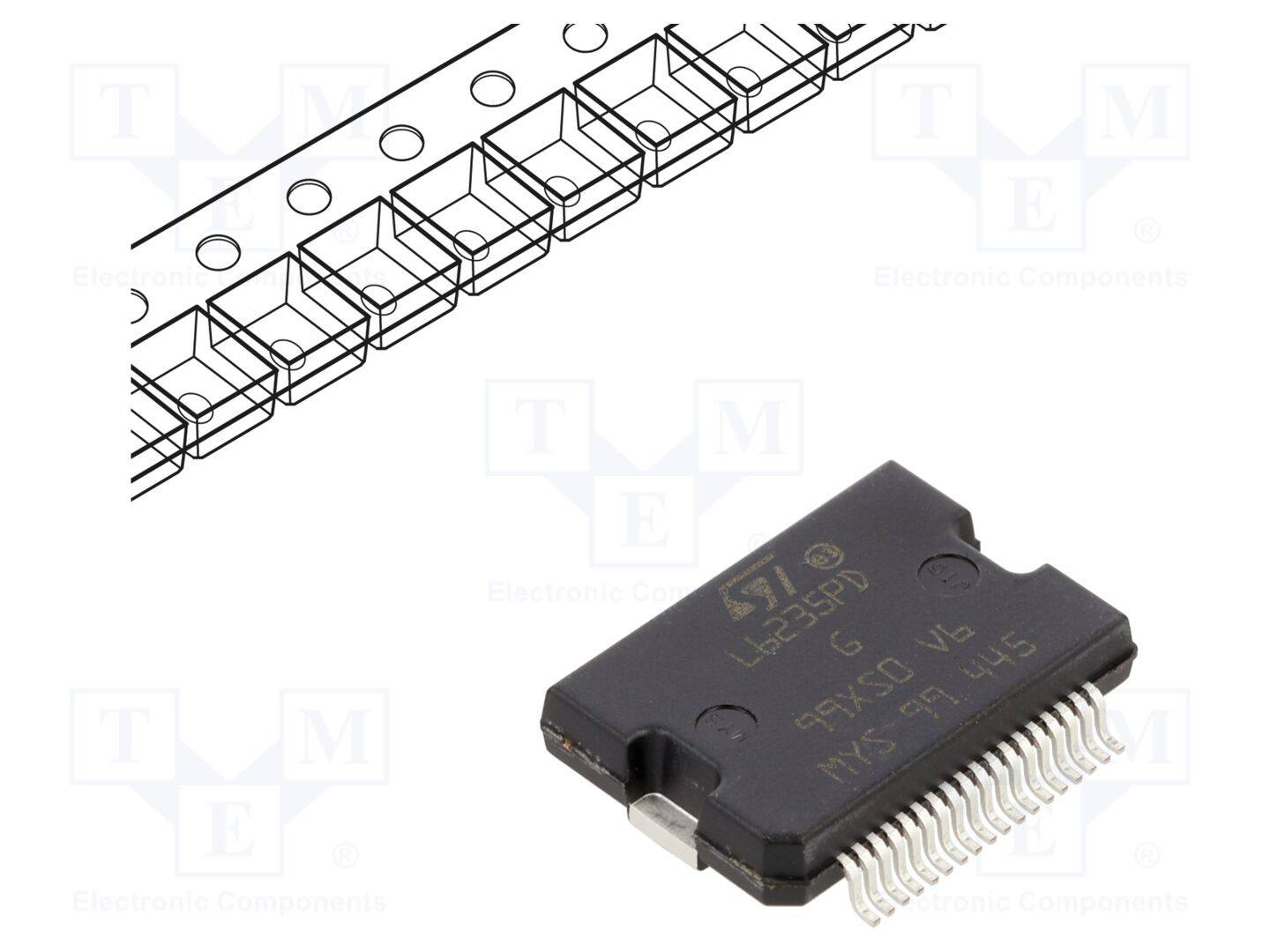 STMicroelectronics L6235PD013TR IC: driver; motorcontroller; PowerSO36; 2,8A; Ch: 3; 100kHz; 8÷52V - 1 stuk-0
