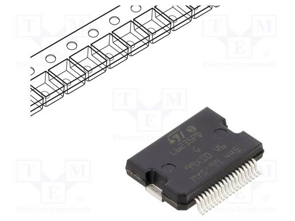STMicroelectronics L6235PD013TR IC: driver; motorcontroller; PowerSO36; 2,8A; Ch: 3; 100kHz; 8÷52V - 1 stuk