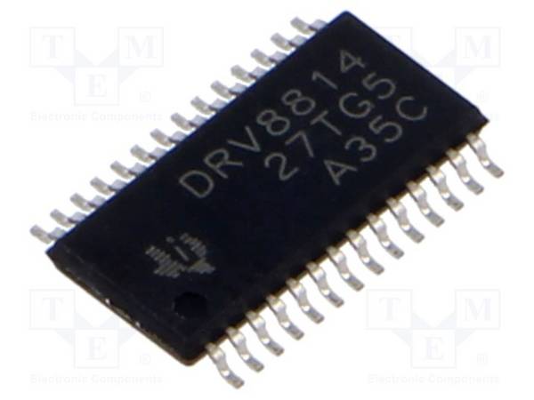 TEXAS INSTRUMENTS DRV8814PWP IC: driver; H brug; borstelmotorcontroller; HTSSOP28; 0÷2,5A; Ch: 1 - 1 stuk