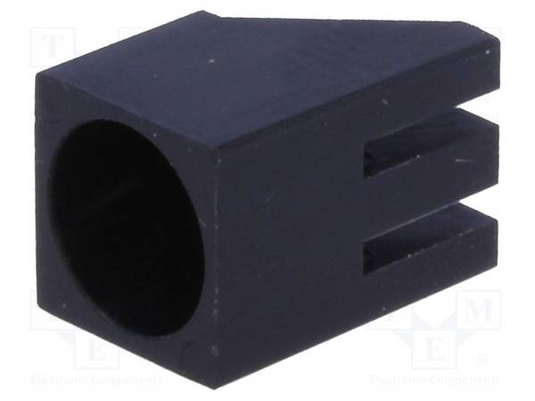 FIX&FASTEN LED-502 LED behuizing; 5mm; polyamide; hoekig; zwart; UL94V-2; Aant.diod: 1 - 10 stuks