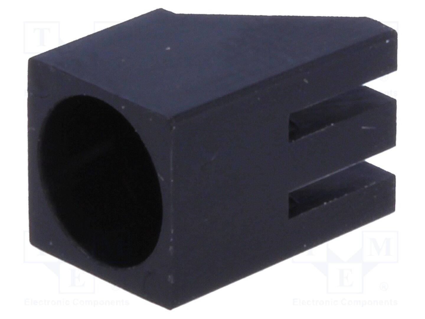 FIX&FASTEN LED-502 LED behuizing; 5mm; polyamide; hoekig; zwart; UL94V-2; Aant.diod: 1 - 10 stuks-0