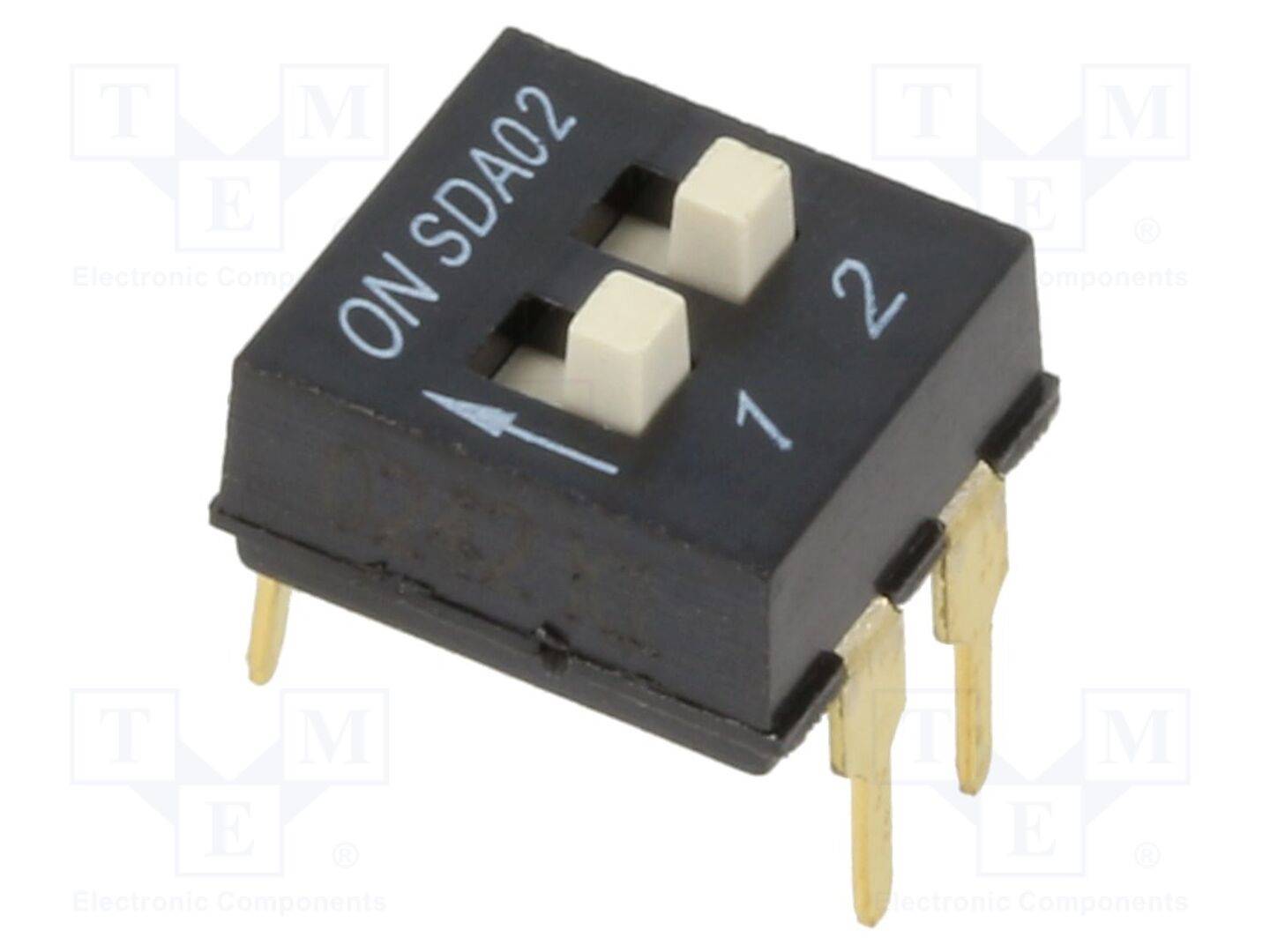 C&K SDA02H1BD Schakelaar: DIP-SWITCH; Aantal secties: 2; ON-OFF; 0,025A/24VDC - 1 stuk-0