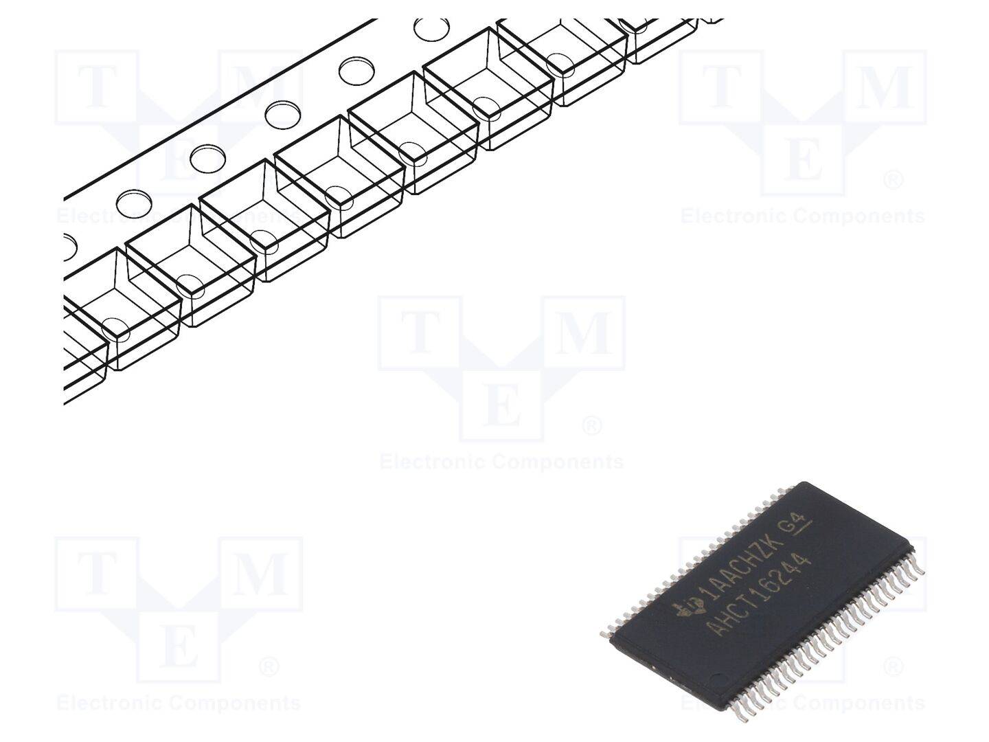 TEXAS INSTRUMENTS SN74AHCT16244DGGR IC: digitaal; buffer,niet-inverterend,lijncontroller; Ch: 16 - 1 stuk-0