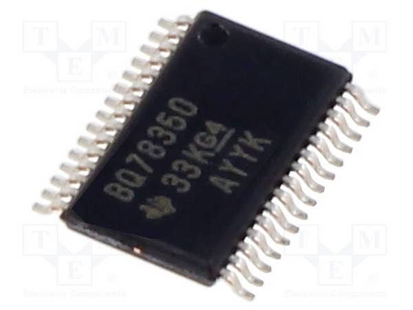 TEXAS INSTRUMENTS BQ78350DBT IC: PMIC; acculaadregelaar; 3-15 x Li-FePO4,3-15 x Li-Ion - 1 stuk