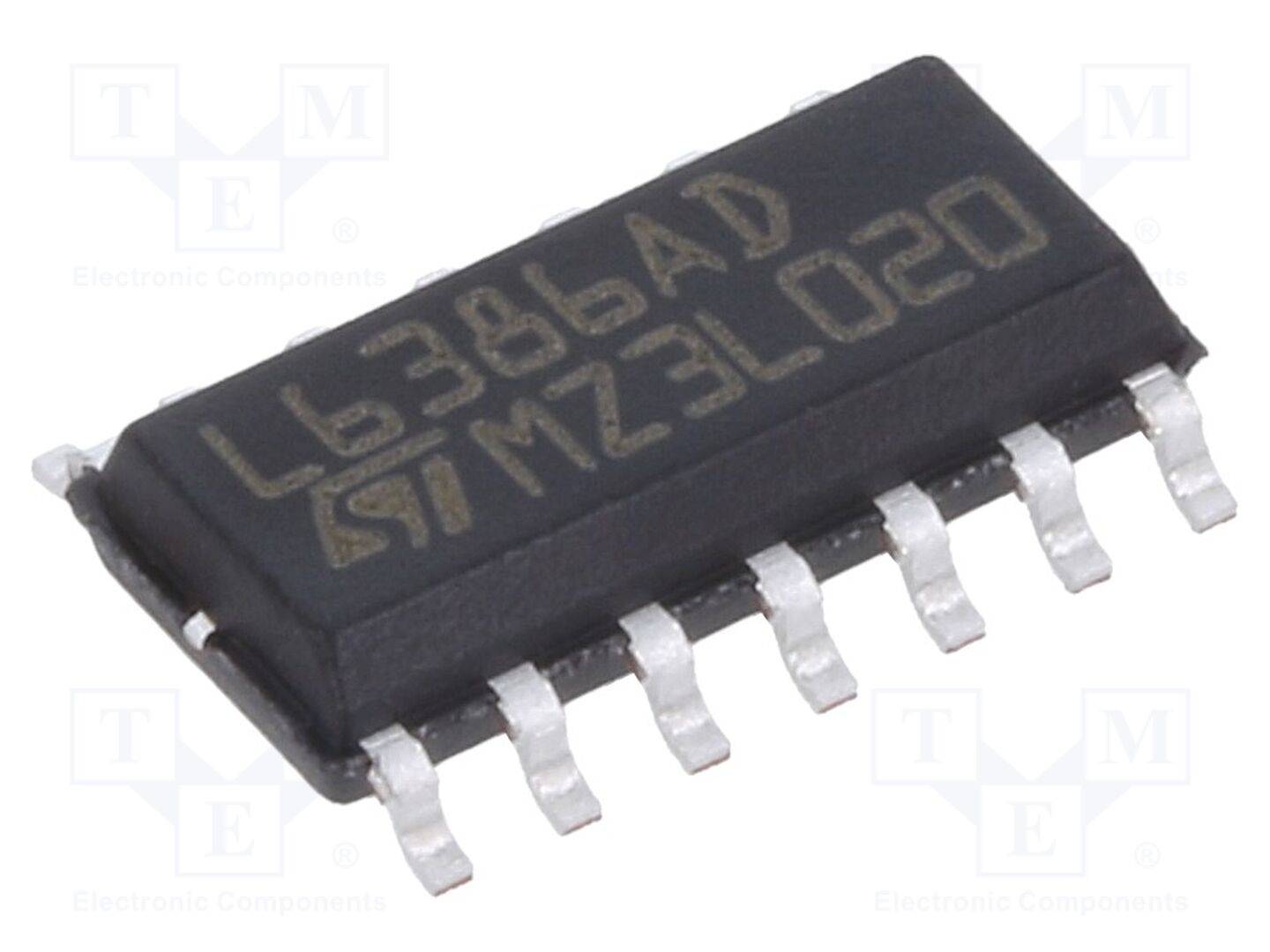 STMicroelectronics L6386AD IC: driver; push-pull; SO14; 0,4A; 580V; Ch: 2; 400kHz; Uvoed: 17V - 1 stuk-0
