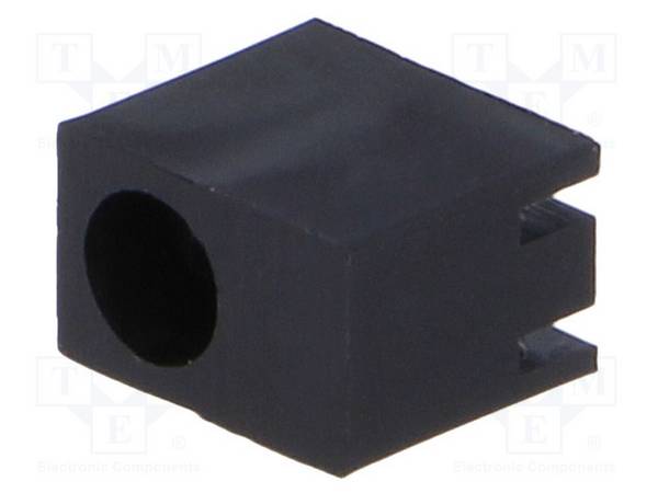 FIX&FASTEN FIX-LED-301A LED behuizing; 3mm; polyamide; hoekig; zwart; UL94V-2; Aant.diod: 1 - 50 stuks