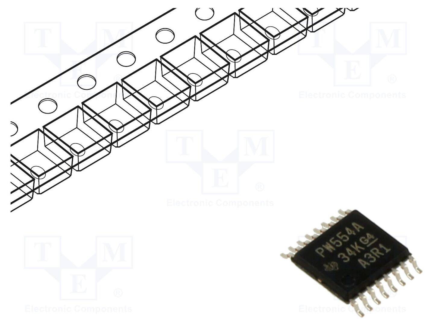 TEXAS INSTRUMENTS TCA9554APWR IC: interface; extensie I/O; 1,65÷5,5VDC; I2C,SMBus; SMD; TSSOP16 - 1 stuk-0