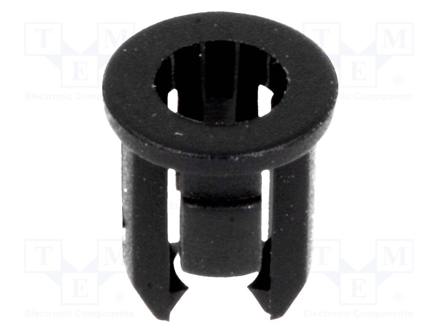 FIX&FASTEN FIX-LED3-6 LED houder; 3mm; eendelig; zwart; UL94V-2; L: 6,4mm; polyamide - 50 stuks-0