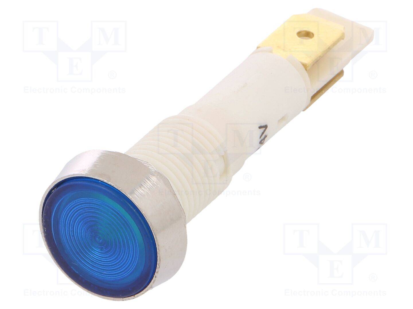 NINIGI IND10P-24B-C Controlelampje: LED; plat; blauw; 24VDC; 24VAC; Ø10mm; connectoren - 1 stuk-0