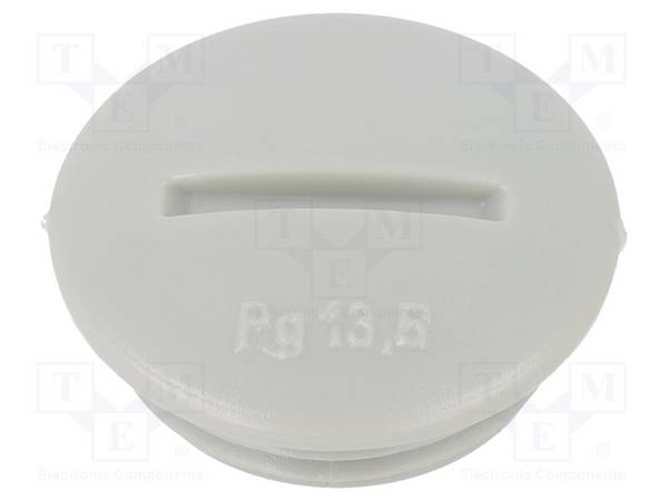 OBO BETTERMANN OBO-2033135 Stop; PG13,5; polystyreen; lichtgrijs; 6,5mm - 5 stuks