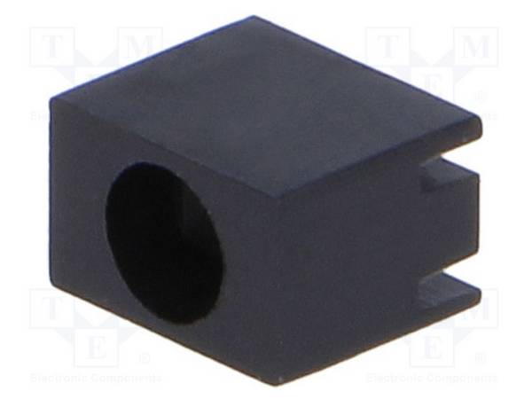 FIX&FASTEN FIX-LED-314 LED behuizing; 3mm; polyamide; hoekig; zwart; UL94V-2; Aant.diod: 1 - 50 stuks