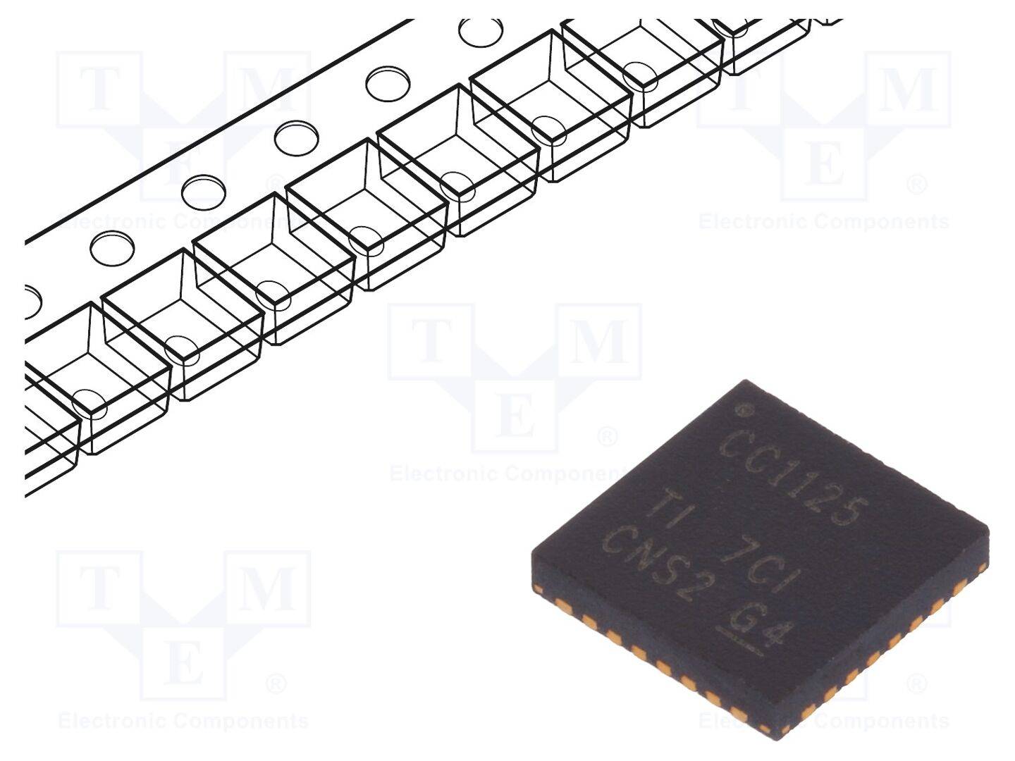 TEXAS INSTRUMENTS CC1125RHBT IC: transceiver RF; 2÷3,6VDC; SPI; SMD; VQFN32; 256BRAM,4kBROM - 1 stuk-0