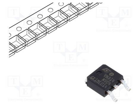 STMicroelectronics VND14NV04TR-E IC: power switch; low-side; 12A; Ch: 1; SMD; DPAK - 1 stuk
