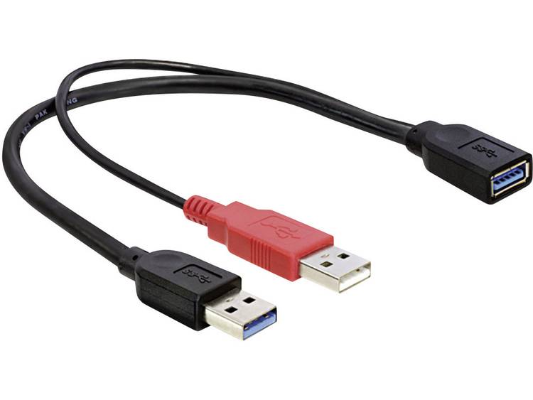DeLOCK Delock Kabel USB 3.0-A Buchse auf USB 3.0-A Stecker + USB (83176)