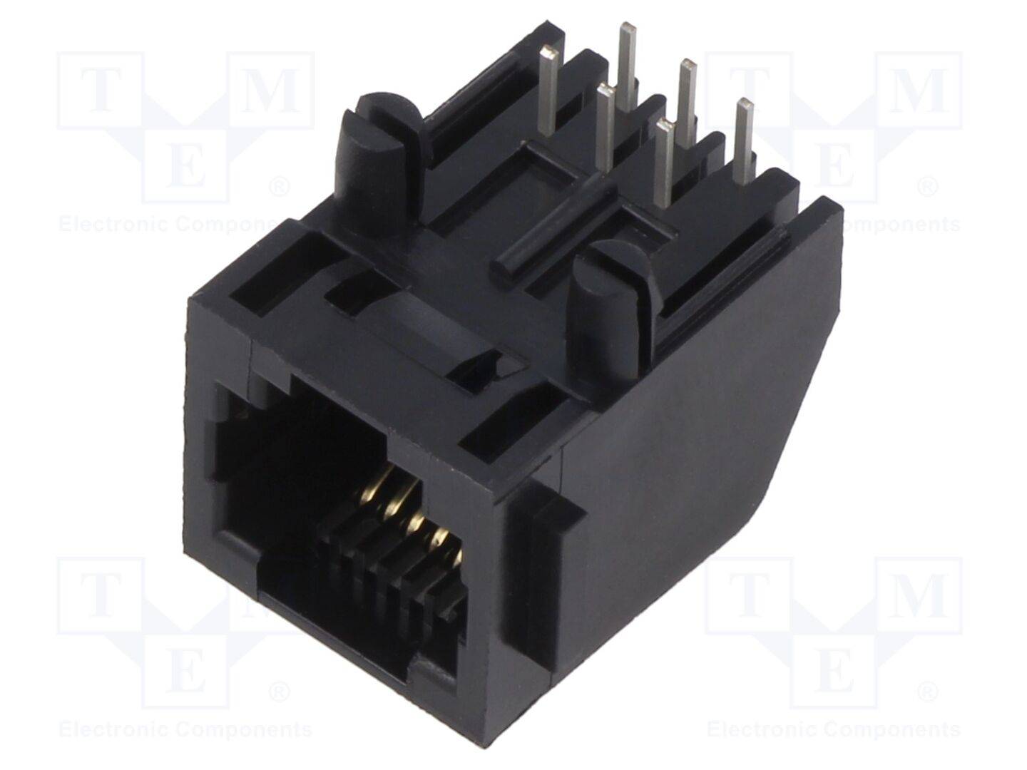 ADAM TECH MTJ-660X1 Connector: RJ12; contact; PIN: 6; 6p6c; op PCB,PCB vergrendeling - 5 stuks-0