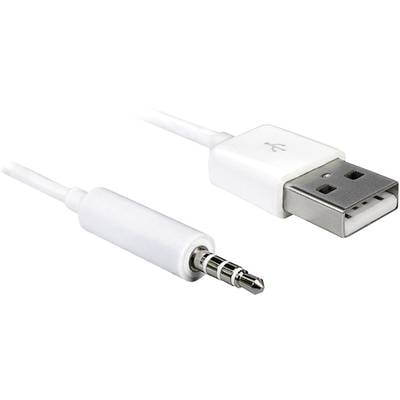 Delock Apple iPad/iPhone/iPod Aansluitkabel [1x USB-A 2.0 stekker - 1x Jackplug male 3,5 mm] 1.00 m Wit