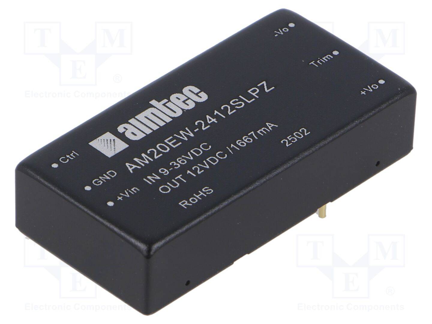 AIMTEC AM20EW-2412SLPZ Omvormer: DC/DC; 20W; Uin: 9÷36VDC; Uuit: 12VDC; Iin: 947mA; THT - 1 stuk-0