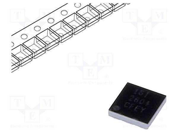 TEXAS INSTRUMENTS DRV2604YZFR IC: driver; haptic motor controller; I2C,PWM; DSBGA9; 5.5V; Ch: 1 - 1 stuk