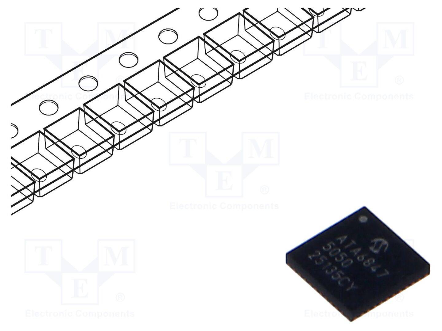 MICROCHIP TECHNOLOGY ATA6847T5050HNHXVA IC: driver; system basis chip SBC; VQFN40; 5V; 3÷42VDC - 1 stuk-0