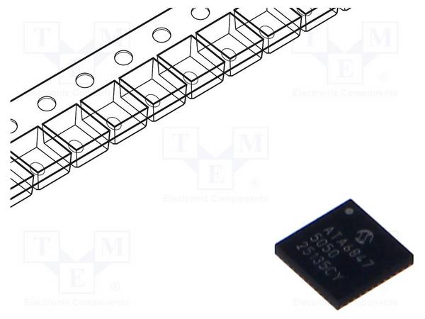 MICROCHIP TECHNOLOGY ATA6847T5050HNHXVA IC: driver; system basis chip SBC; VQFN40; 5V; 3÷42VDC - 1 stuk