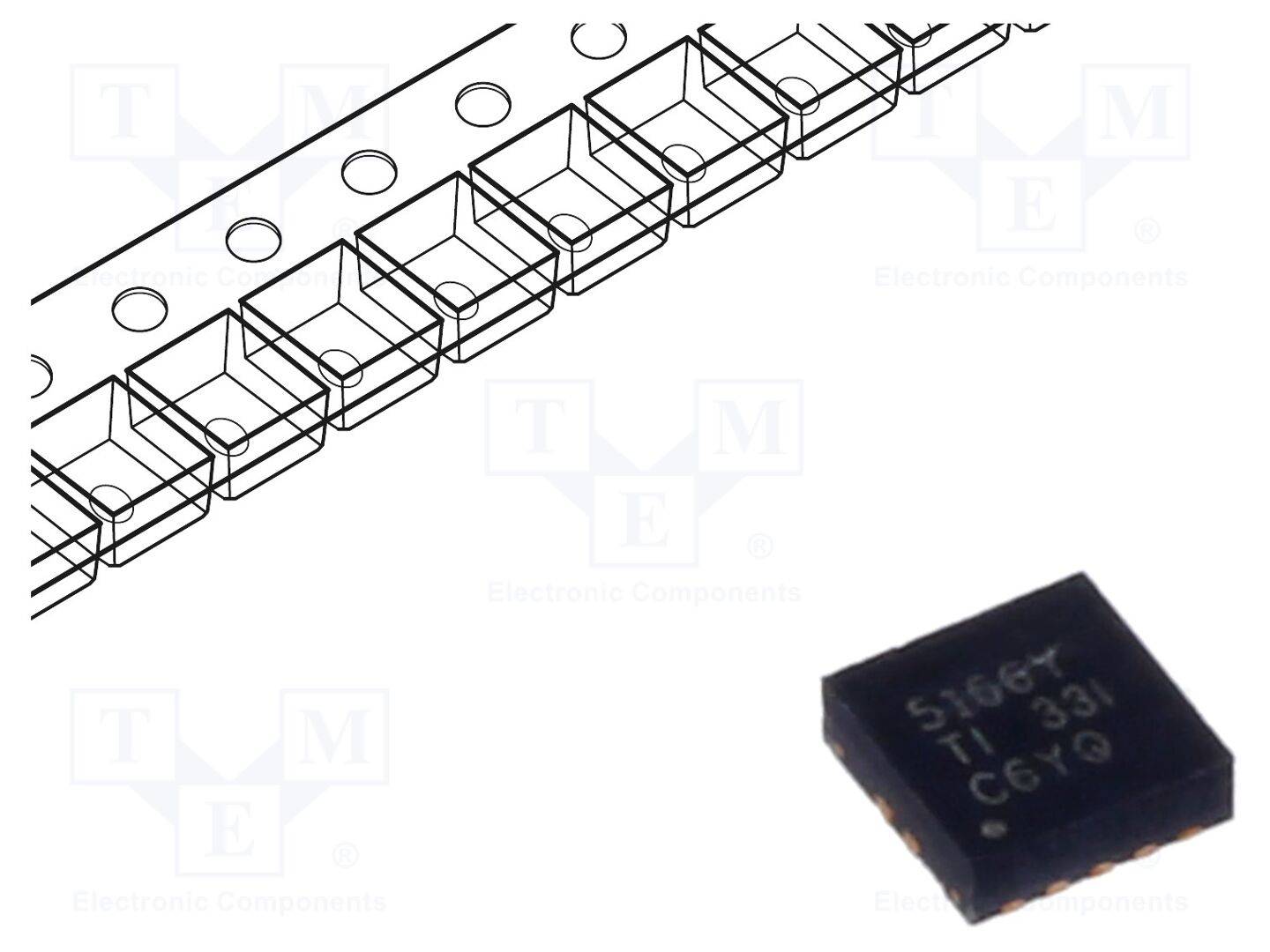 TEXAS INSTRUMENTS LM5166YDRCT PMIC; omvormer DC/DC; Uin: 3÷65VDC; Uuit: 1,23÷65VDC; 0,5A; VSON10 - 1 stuk-0