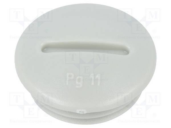 OBO BETTERMANN OBO-2033119 Stop; PG11; polystyreen; lichtgrijs; 6mm - 5 stuks