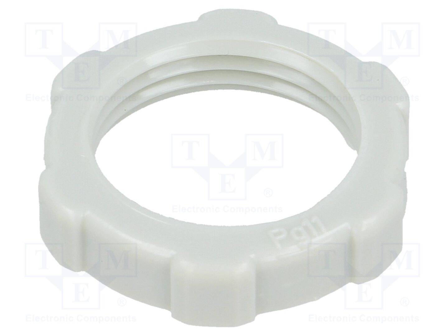 OBO BETTERMANN OBO-2043114 Moer; PG11; polystyreen; Thk: 5mm; Sleutel: 24mm; lichtgrijs - 10 stuks-0