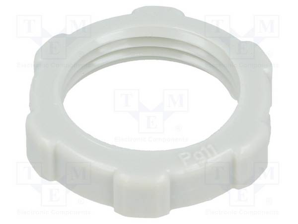 OBO BETTERMANN OBO-2043114 Moer; PG11; polystyreen; Thk: 5mm; Sleutel: 24mm; lichtgrijs - 10 stuks