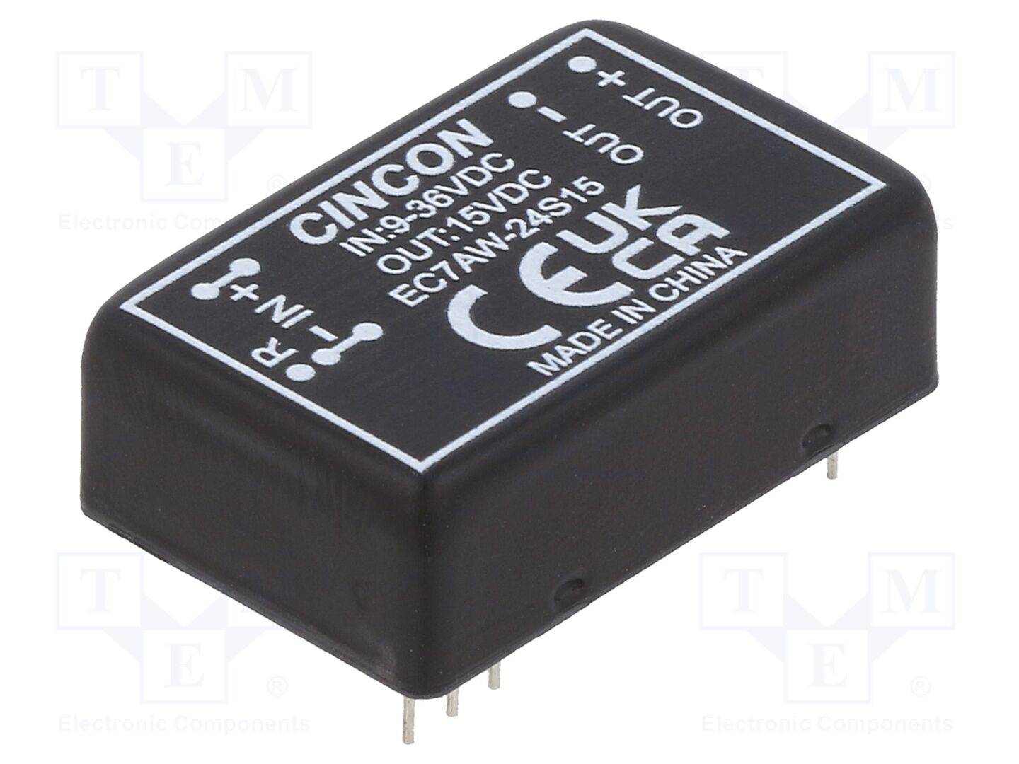 CINCON EC7AW-24S15 Omvormer: DC/DC; 10W; Uin: 9÷36VDC; Uuit: 15VDC; Iuit: 666mA; DIP24 - 1 stuk-0
