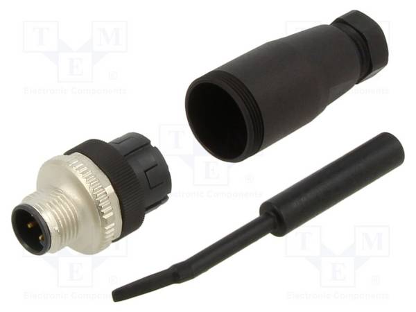 binder 99-0525-14-04 Sensor/actuator connector, niet geassembleerd M12 Aantal polen (sensoren): 4 Stekker, recht 1 stuk(s) Piece