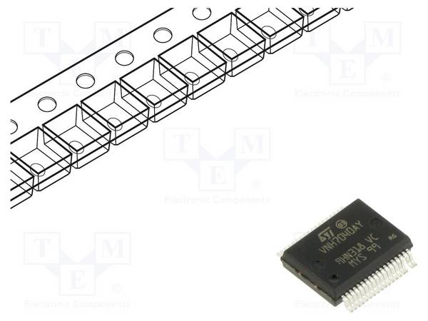 STMicroelectronics VNH7040AYTR IC: driver; H brug; borstelmotorcontroller; PowerSSO36; 35A; Ch: 2 - 1 stuk