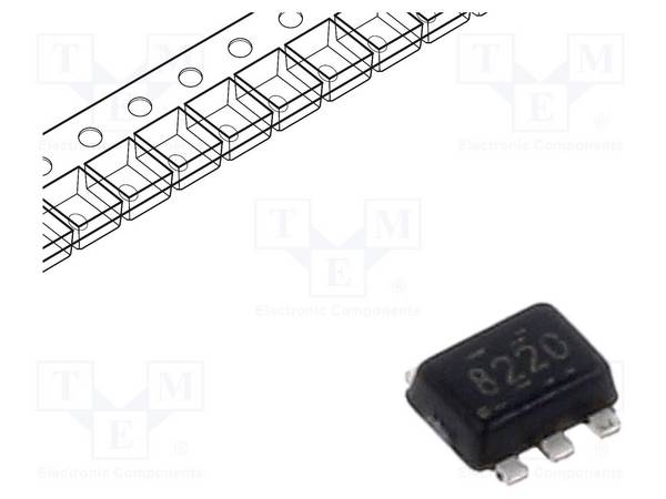 TEXAS INSTRUMENTS DRV8220DRLR IC: driver; H brug; borstelmotorcontroller; SOT5X3; 1,76A; Ch: 1 - 1 stuk
