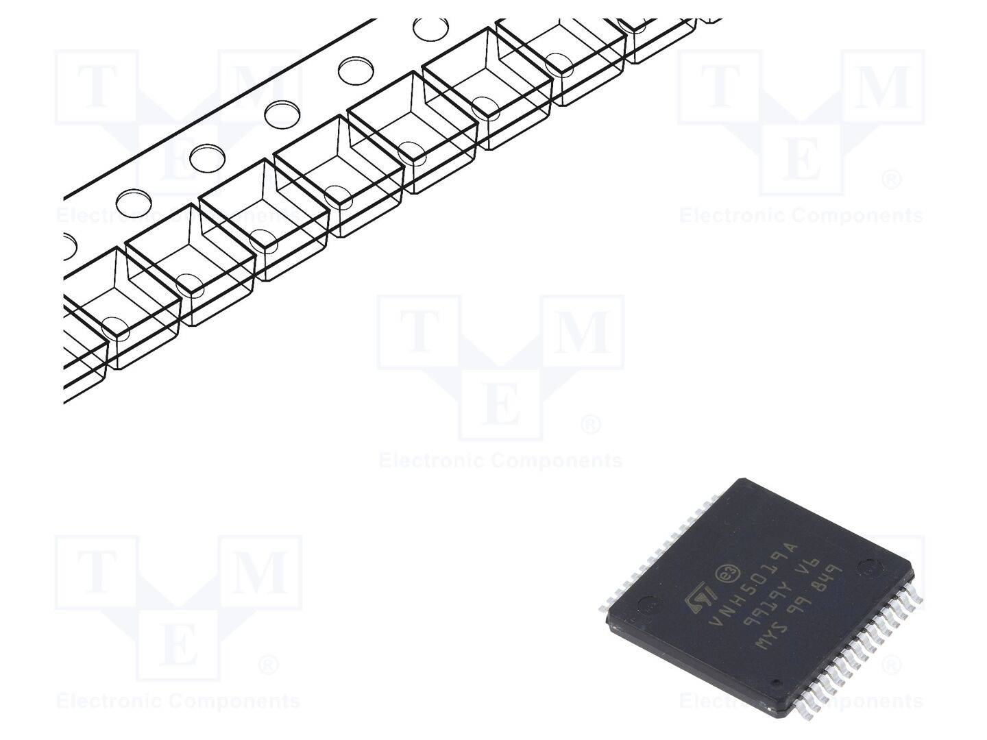 STMicroelectronics VNH5019ATR-E IC: driver; H brug; borstelmotorcontroller; MultiPowerSO30; 30A - 1 stuk-0