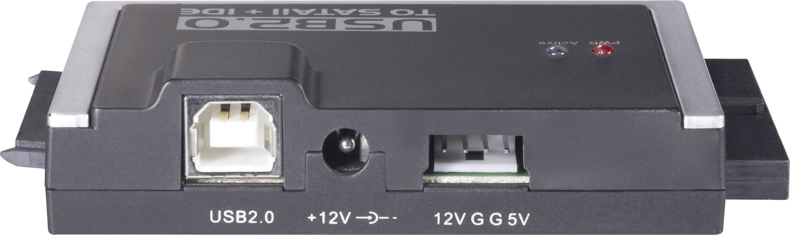 USB 2.0 Converter [1x USB-A 2.0 stekker - 1x IDE-bus 40-polig, IDE-bus 44-polig, SATA-combi-stekker 15+7-polig] 0.90 m-6