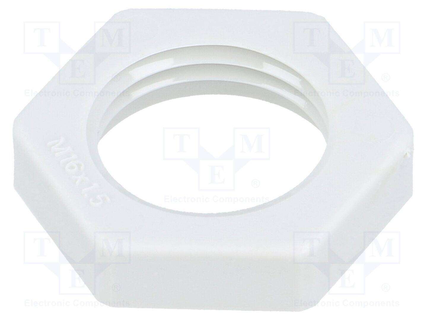 OBO BETTERMANN OBO-2048914 Moer; M16; polyamide; Thk: 5mm; Sleutel: 22mm; lichtgrijs; Spoed: 1,5 - 10 stuks-0