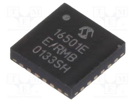 MICROCHIP TECHNOLOGY MCP16501TE-E/RMB PMIC; LDO,omvormer DC/DC; Uin: 2,7÷5,5VDC; 0,3÷1A; VQFN24; SMD - 1 stuk