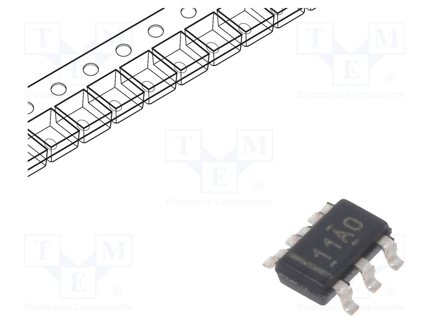 TEXAS INSTRUMENTS TPS3710DDCT IC: toezichtsysteem; sensor spanning; open drain; 1,8÷18VDC; Ch: 1 - 1 stuk-0