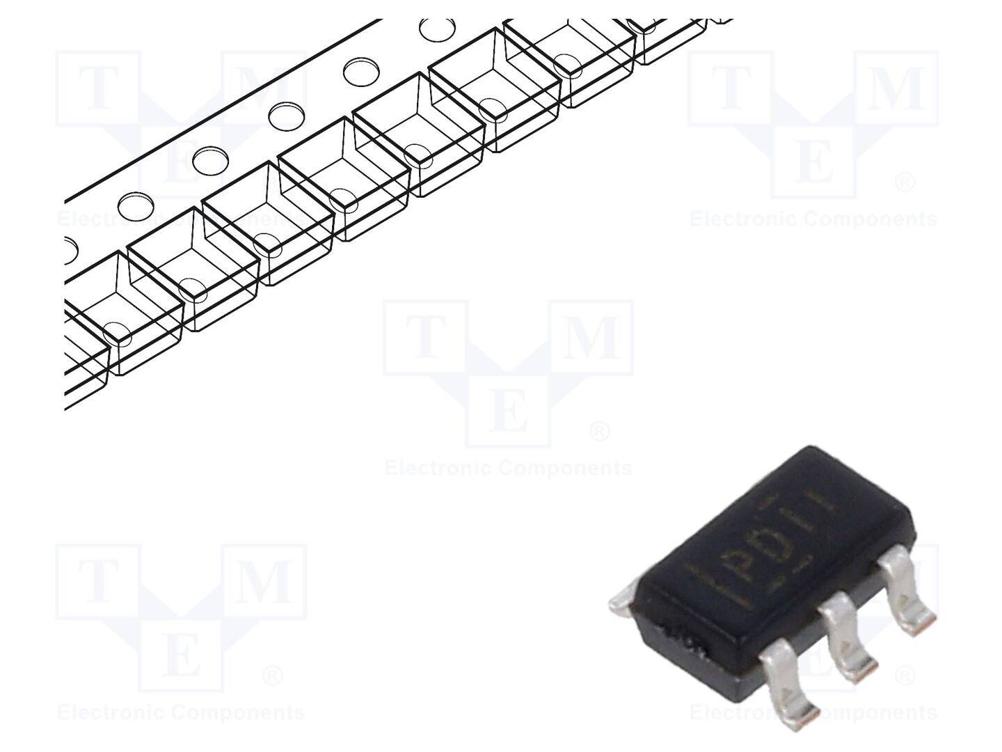 TEXAS INSTRUMENTS TPS3828-33DBVR IC: toezichtsysteem; inschakelreset bewaking (PoR); open drain - 1 stuk-0