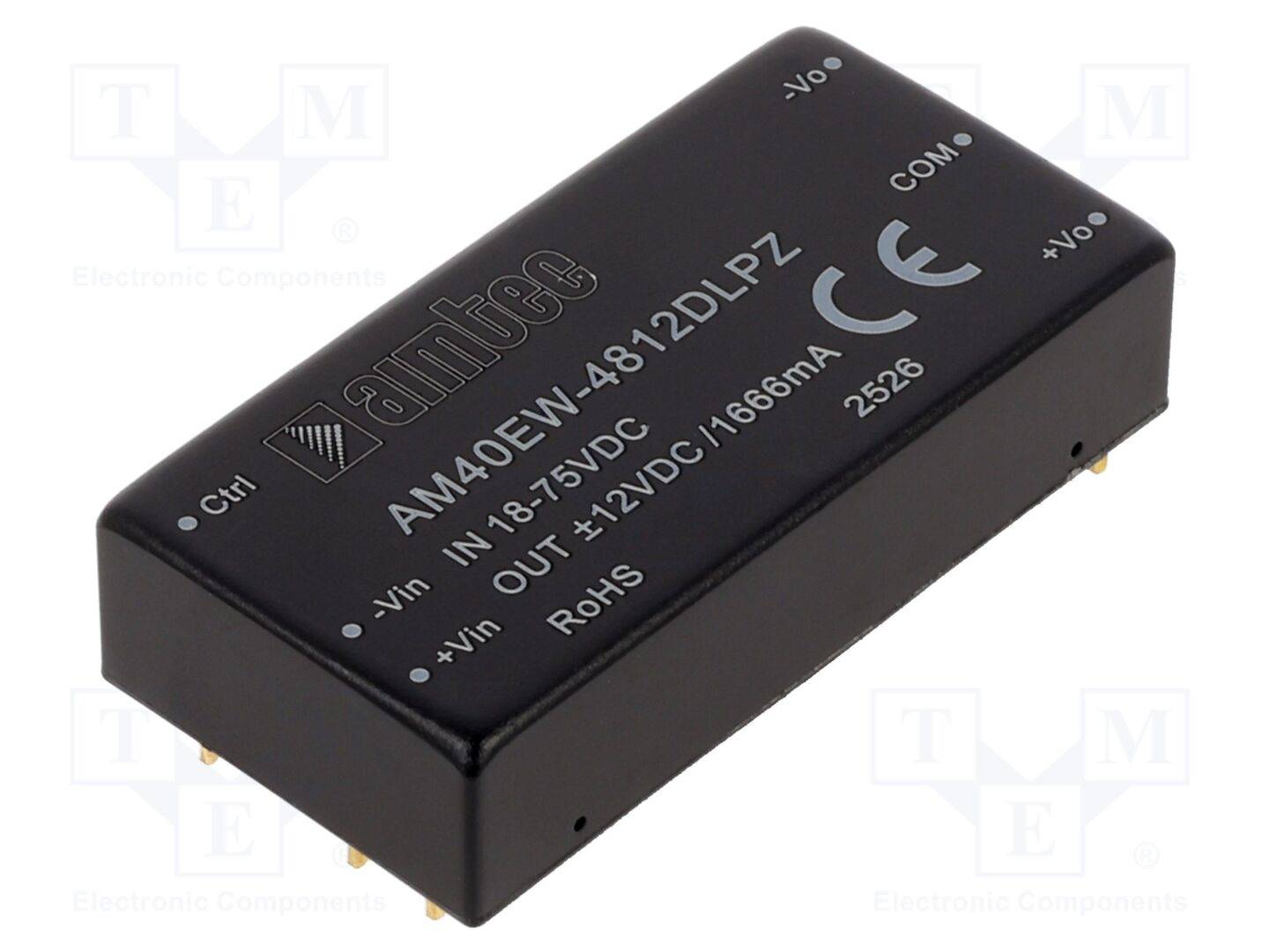 AIMTEC AM40EW-4812DLPZ Omvormer: DC/DC; 40W; Uin: 18÷75VDC; Uuit: 12VDC; Uuit2: -12VDC; DIP6 - 1 stuk-0