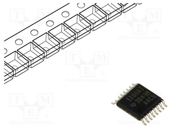 TEXAS INSTRUMENTS INA260AIPWR IC: meetversterker; 2,7÷5,5VDC; TSSOP16; 7,5mV; Interface: I2C - 1 stuk