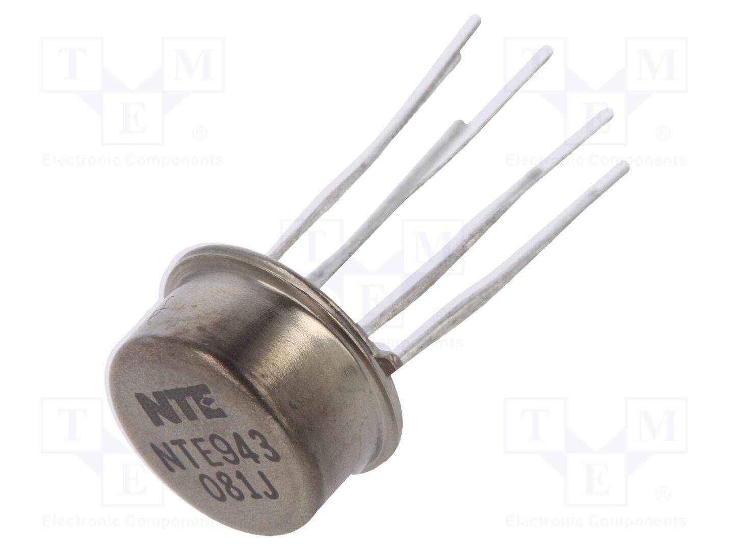 NTE Electronics NTE943 IC: comparator; low-power; Cmp: 2; 1,3us; 2÷36V; THT; TO5; 150nA - 1 stuk-0